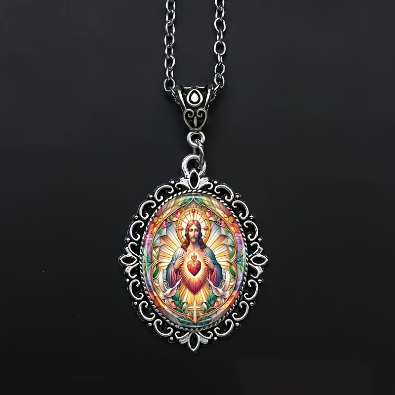Christianartworkshop Jesus Sacred Heart Necklace: Timeless Piece Embodying Divine Love - image 3