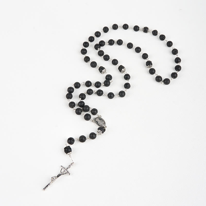 Christianartworkshop Volcanic Pulse Rosary: A Devotional Thread Woven with Christ's Love - image 8