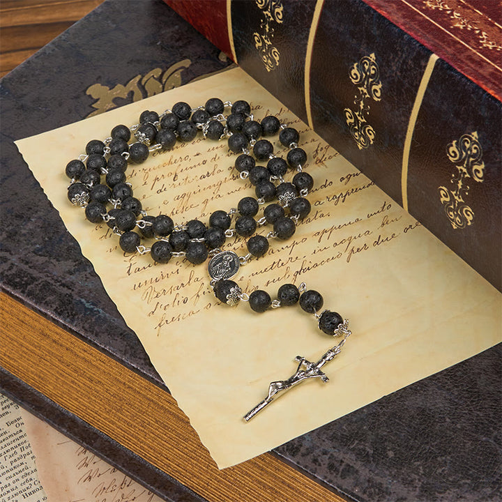 Christianartworkshop Volcanic Pulse Rosary: A Devotional Thread Woven with Christ's Love - image 3