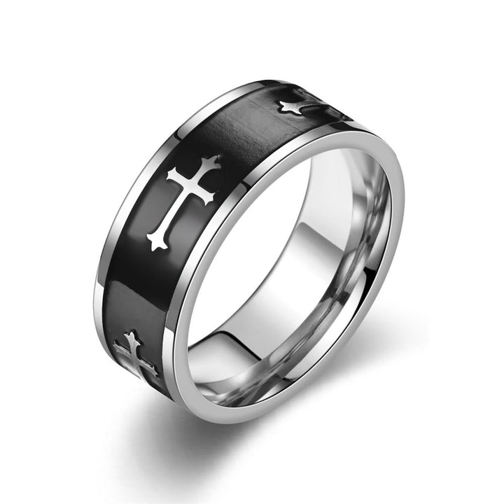 Christianartworkshop The Modern&Minimalist Style Cross Ring: A Symbol of Faith and Style - image 3
