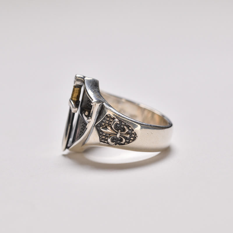 Christianartworkshop The Immortal Faith Shield&Sword&Iris Ring: A Symbol of Faith and Fortitude - image 3