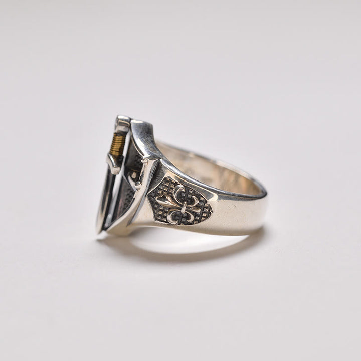 Christianartworkshop The Immortal Faith Shield&Sword&Iris Ring: A Symbol of Faith and Fortitude - image 3