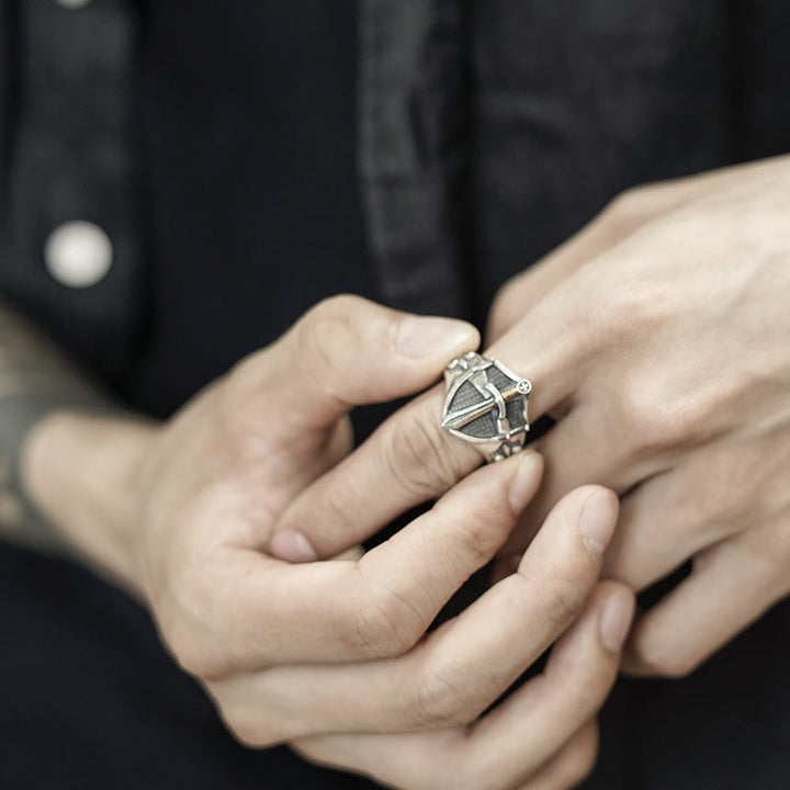 Christianartworkshop The Immortal Faith Shield&Sword&Iris Ring: A Symbol of Faith and Fortitude - image 3
