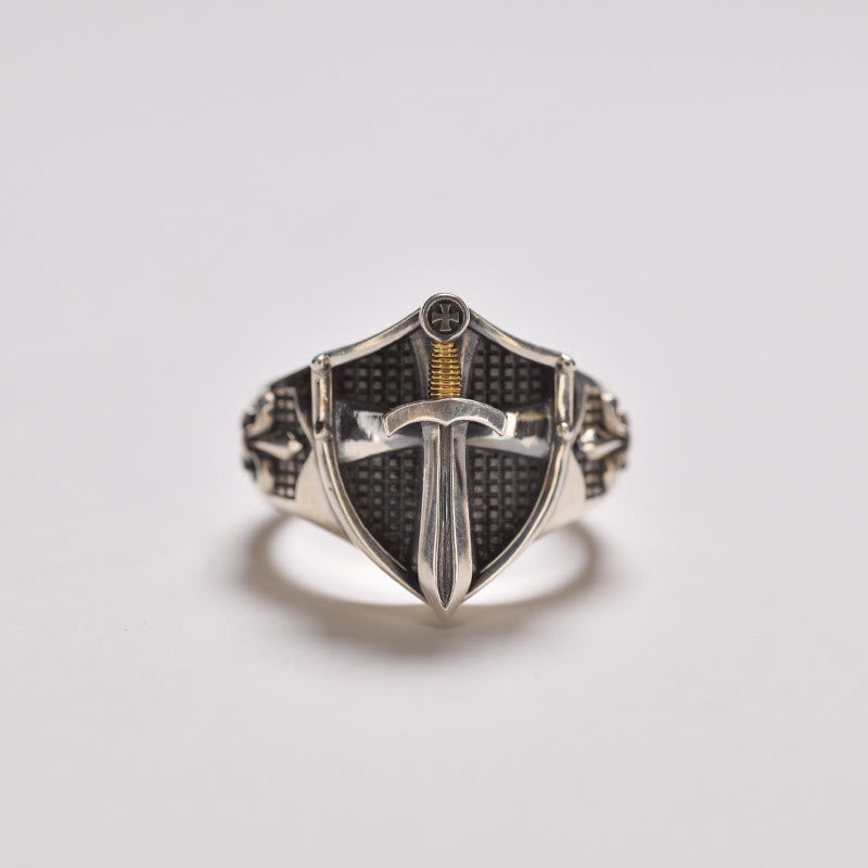 Christianartworkshop The Immortal Faith Shield&Sword&Iris Ring: A Symbol of Faith and Fortitude - image 2