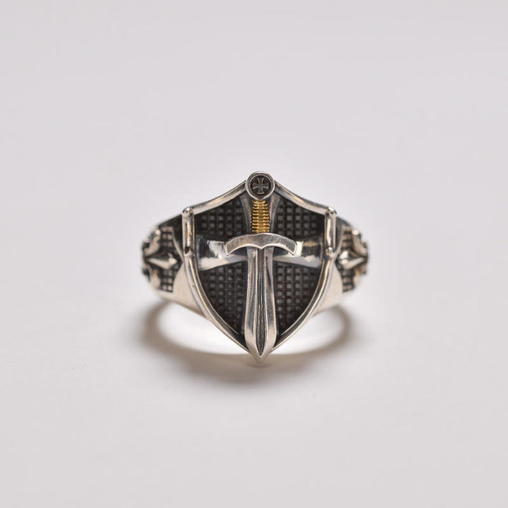 Christianartworkshop The Immortal Faith Shield&Sword&Iris Ring: A Symbol of Faith and Fortitude - image 2