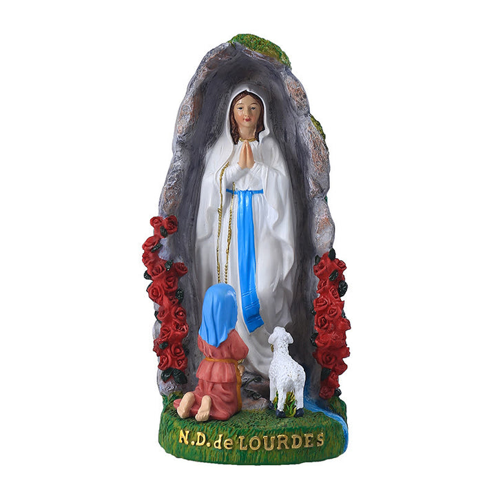 Christianartworkshop Our Lady of Lourdes & Lamb Resin Dekstop Decor Ornament - image 3