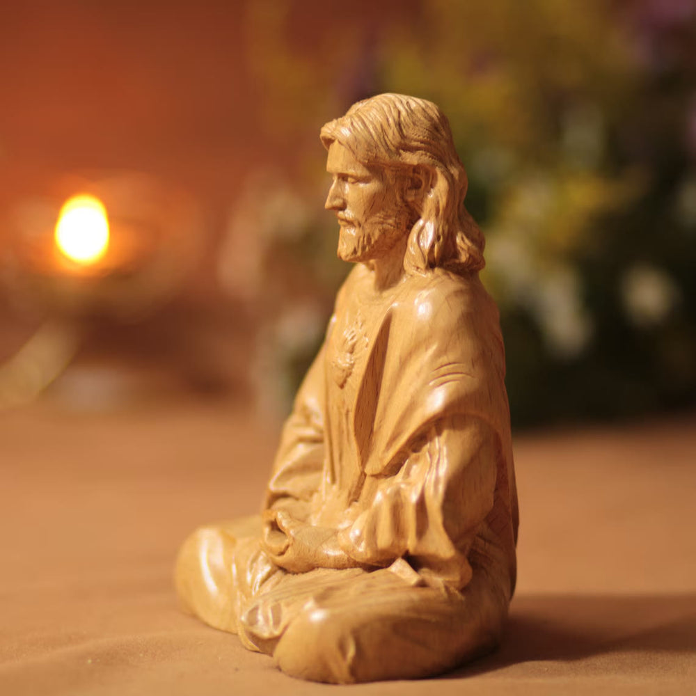 Christianartworkshop Sacred Heart of Jesus Resin Easter Dekstop Decor Ornament - image 2