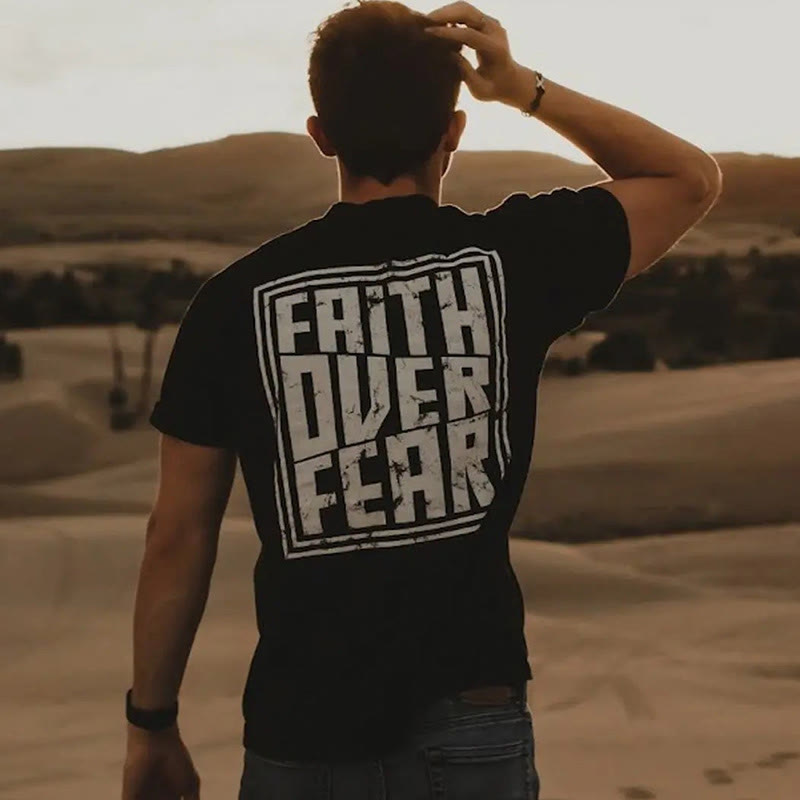 Christianartworkshop Faith Over Fear T-Shirt