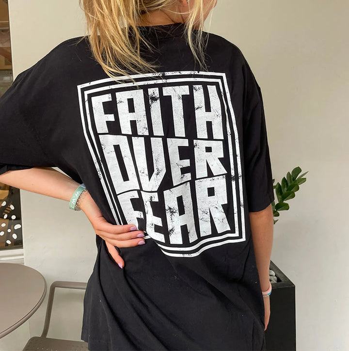 Christianartworkshop Faith Over Fear T-Shirt