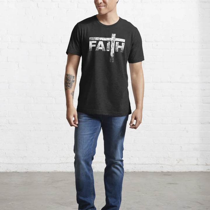 Christianartworkshop The Faith Cross T-Shirt - image 12