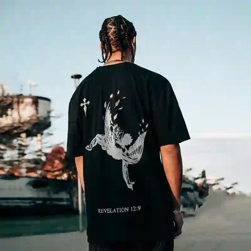 Christianartworkshop Only God's Judgment Matter Print Short Sleeve T-Shirt - image 3