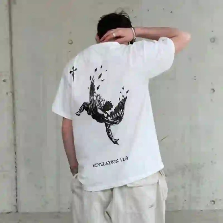 Christianartworkshop Only God's Judgment Matter Print Short Sleeve T-Shirt