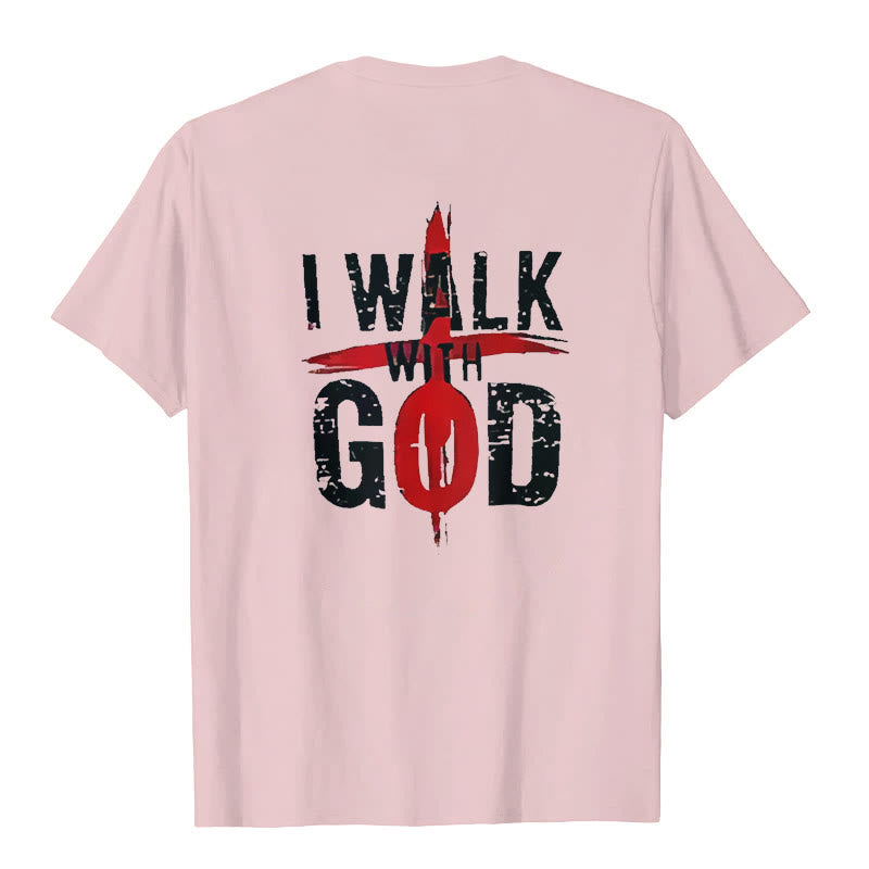 Christianartworkshop I'll Walk With God T-Shirt - image 13