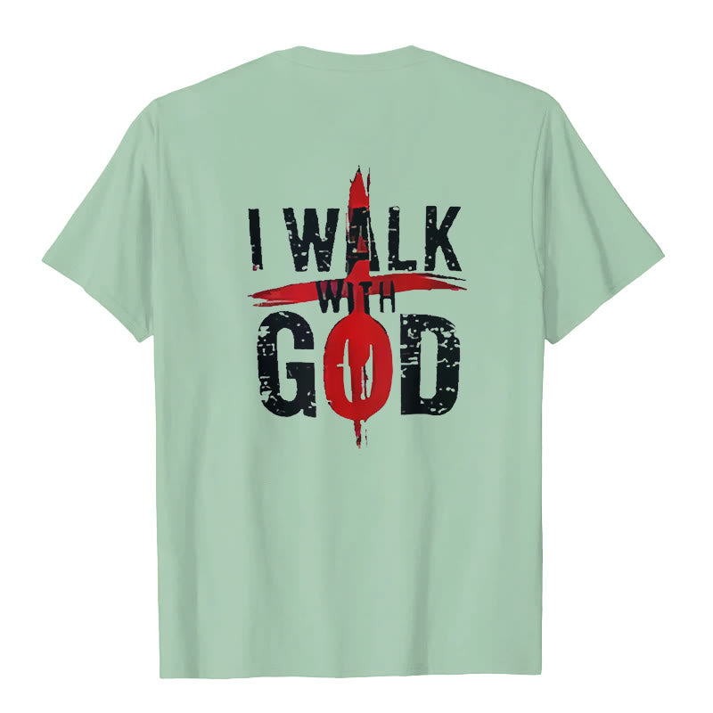 Christianartworkshop I'll Walk With God T-Shirt - image 16