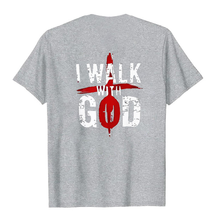 Christianartworkshop I'll Walk With God T-Shirt - image 25