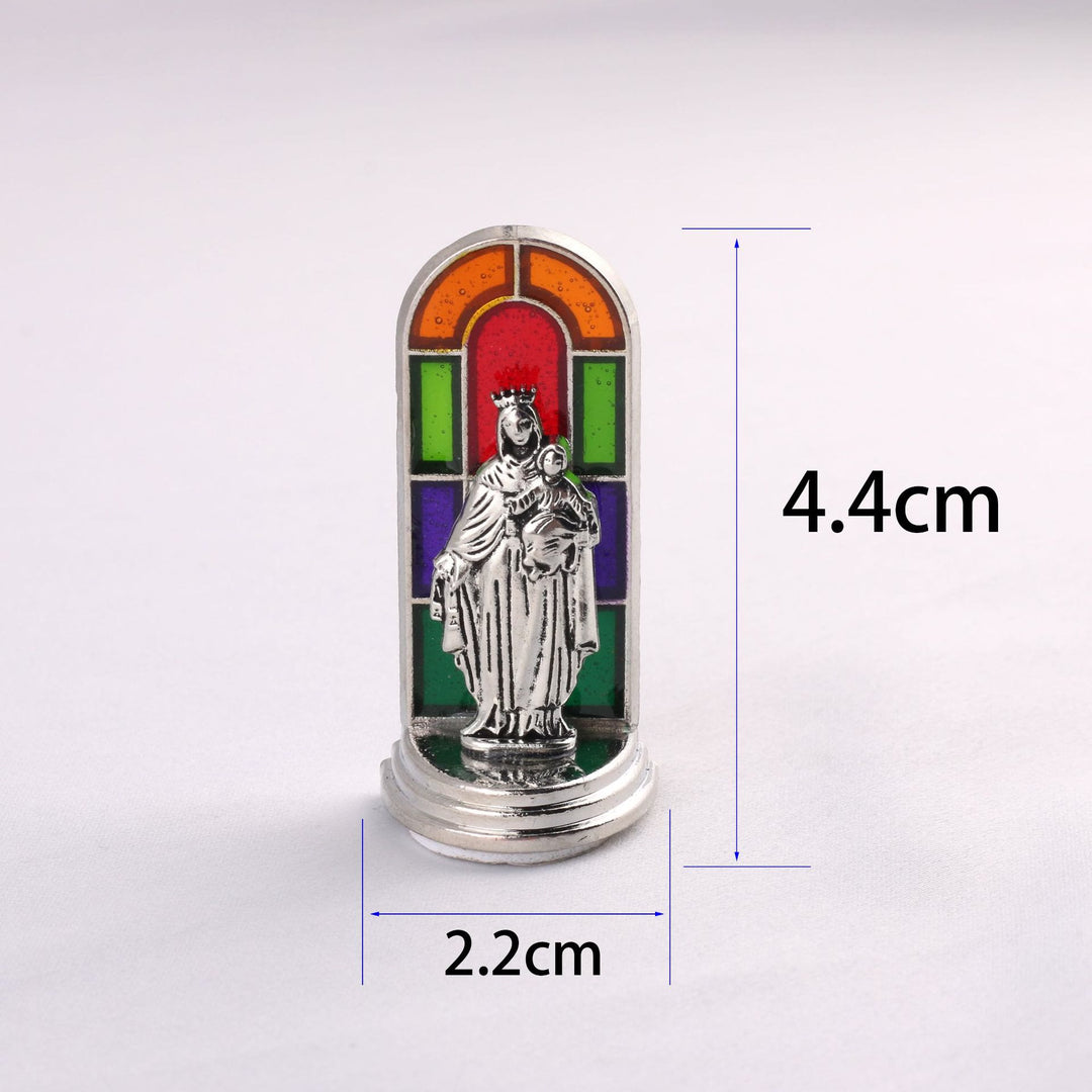 Christianartworkshop 6pcs/set Church Stained Glass Style Saint Icon Divine Grace Statue Dekstop Ornament - image 8