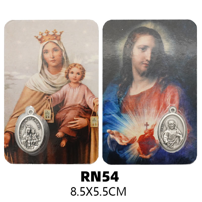 Christianartworkshop Our Lady & Jesus & Angels Paper Card: A Symbol of Holy Spirit and Power - Style6 - image 10
