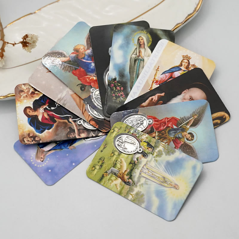 Christianartworkshop Our Lady & Jesus & Angels Paper Card: A Symbol of Holy Spirit and Power - image 3