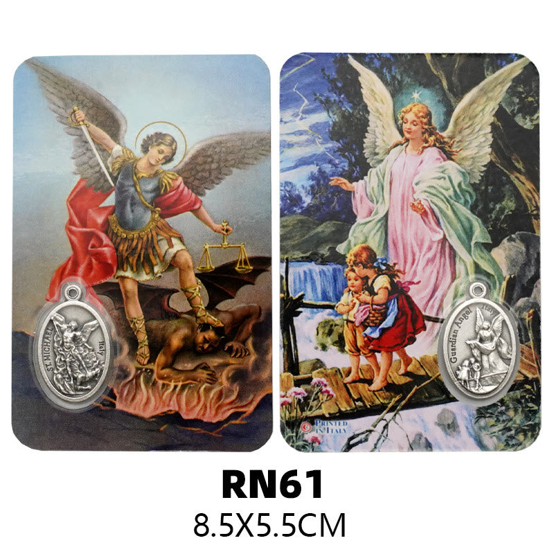Christianartworkshop Our Lady & Jesus & Angels Paper Card: A Symbol of Holy Spirit and Power - Style7 - image 10