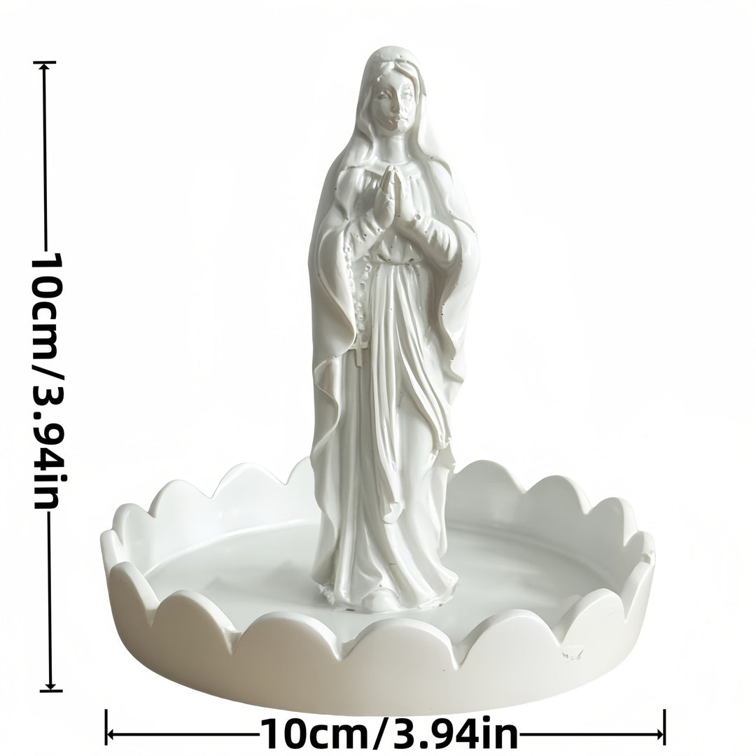 Christianartworkshop Our Lady Resin Rosary Holder Container: Supporting Holy Objects and Placing the Soul - image 8