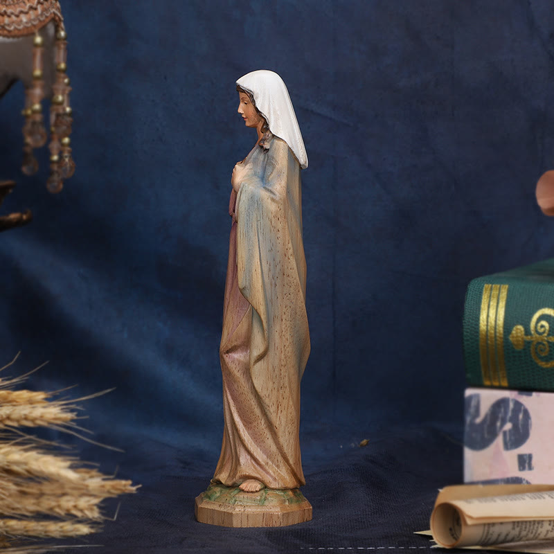 Christianartworkshop Our Lady Wooden Desktop Ornament: Spreading Love and Blessings - image 2