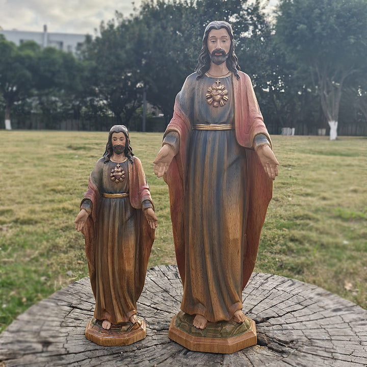 Christianartworkshop Jesus Wooden Desktop Ornament: Carrying Faith and Delivering Divine Salvation - image 5