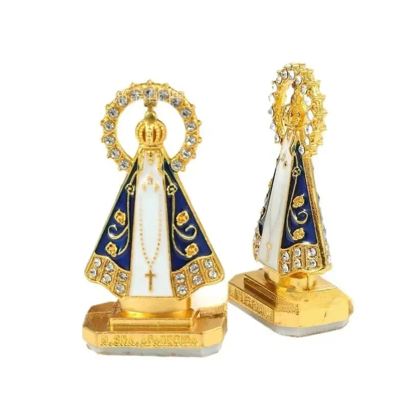 Christianartworkshop Our Lady of Aparecida Metal Desktop Ornaments: A Shining Tribute to Faith and Beauty - image 1