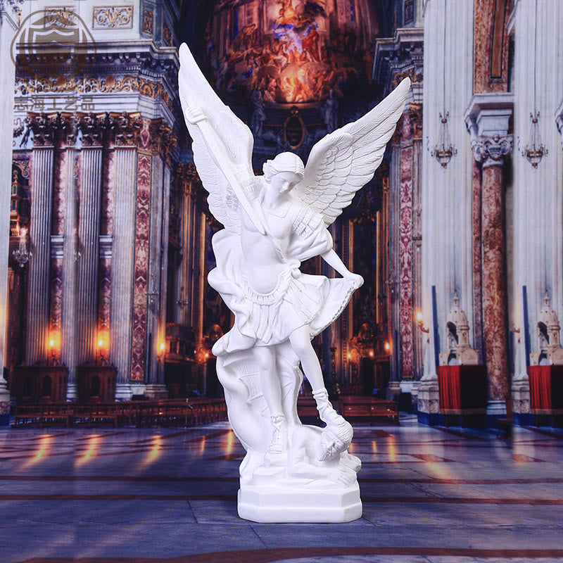 Christianartworkshop Archangel St. Michael Resin Desktop Ornament: A Symbol of Inspiring Devotion - image 2