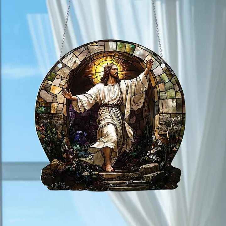 Christianartworkshop Jesus Garden Hanging Ornament: A Symbol of Hope and Redemption - image 3