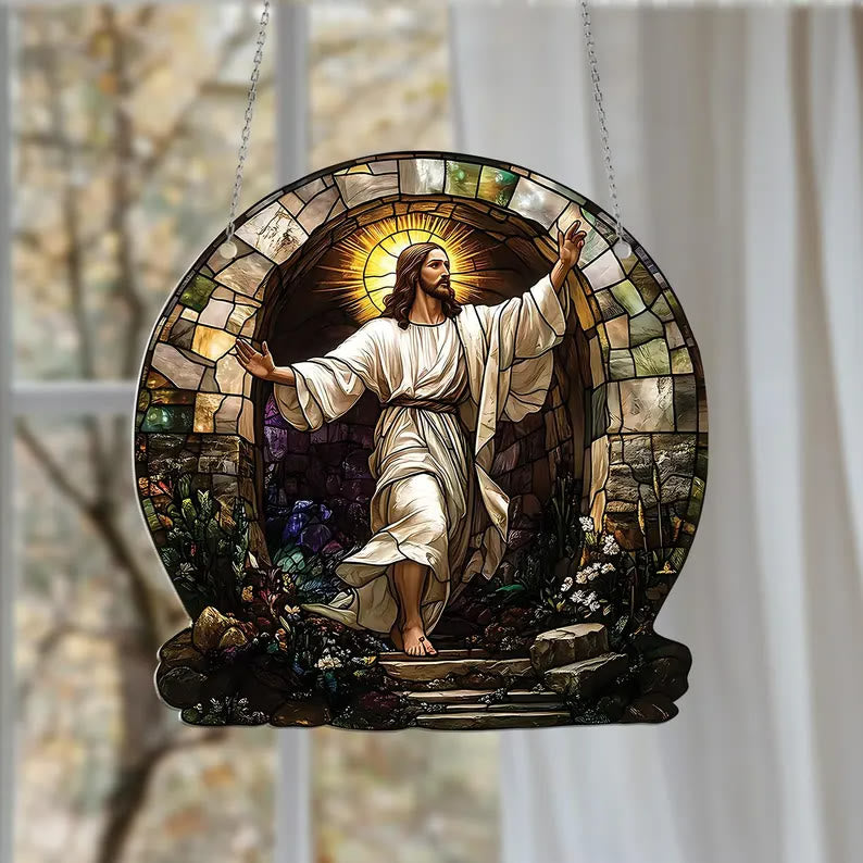 Christianartworkshop Jesus Garden Hanging Ornament: A Symbol of Hope and Redemption - image 2
