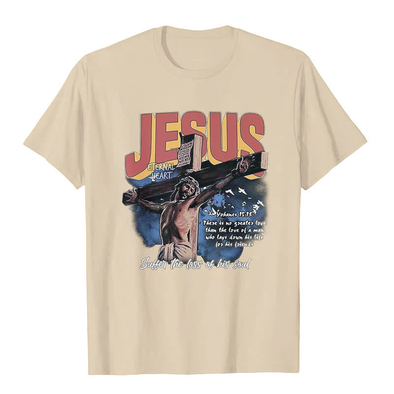 Christianartworkshop Jesus Short Sleeve T-shirt - Beige - 2XL - image 3
