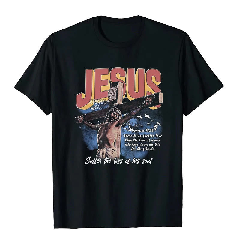 Christianartworkshop Jesus Short Sleeve T-shirt - Black - 2XL - image 2