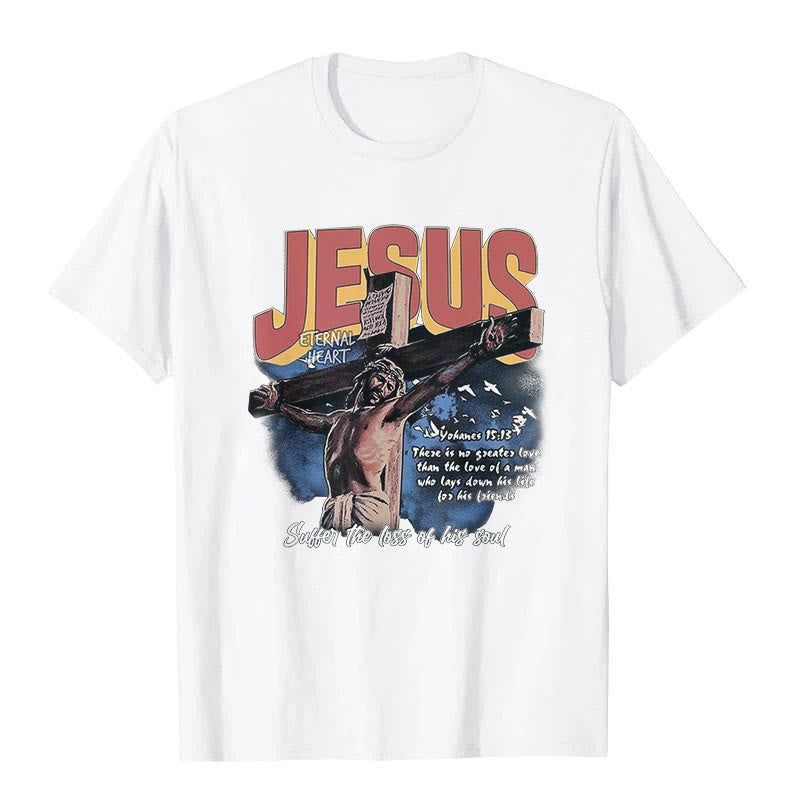Christianartworkshop Jesus Short Sleeve T-shirt - White - 2XL - image 1