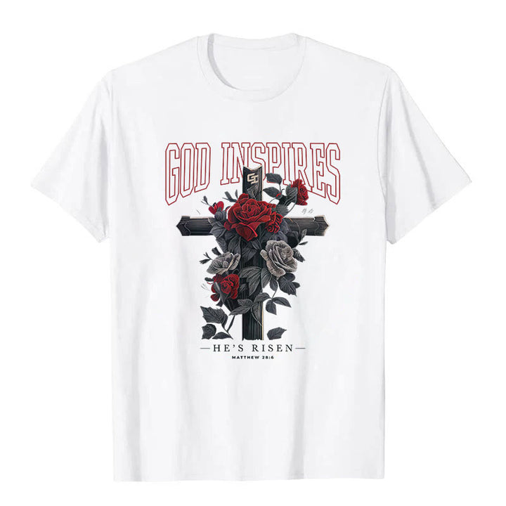 Christianartworkshop "GOD INSPIRES" T-shirt - White - 2XL - image 1