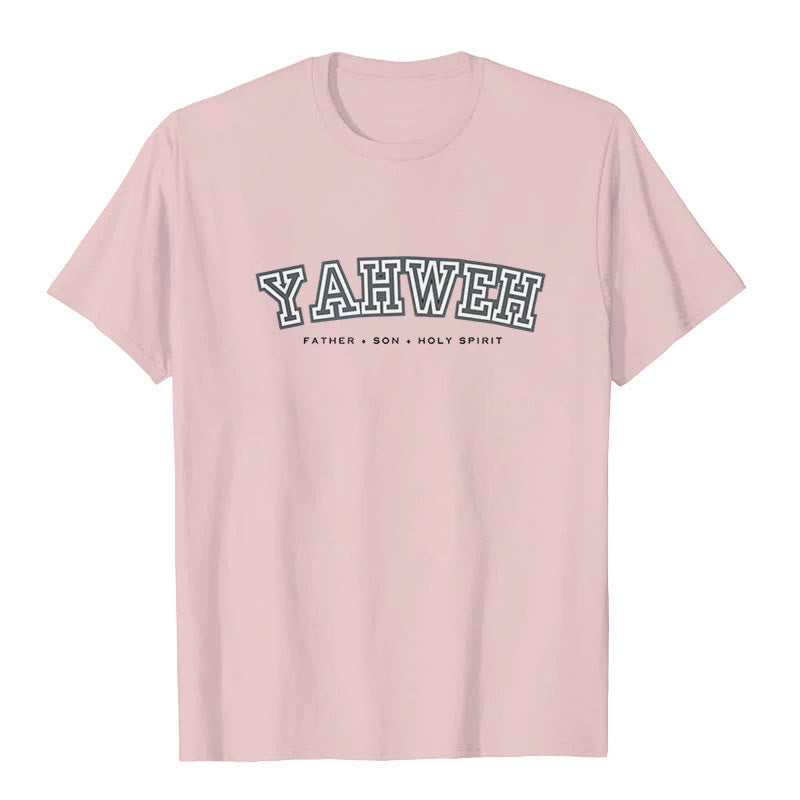 Christianartworkshop "YAHWEH" Short Sleeve T-shirt - Pink - 2XL - image 5