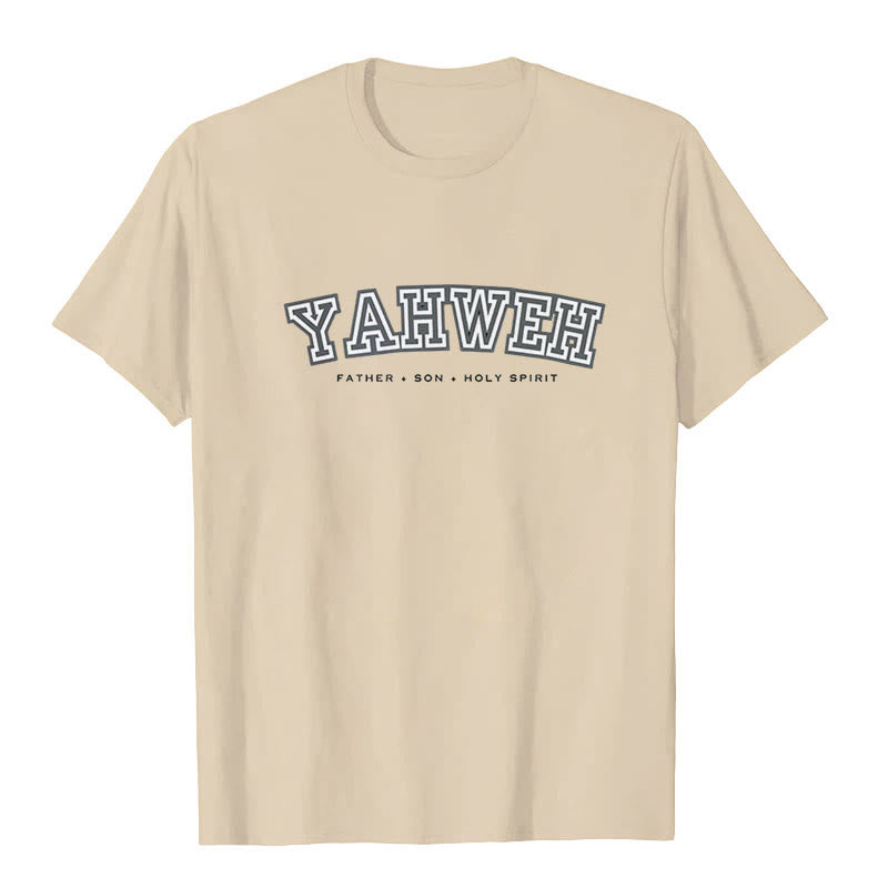 Christianartworkshop "YAHWEH" Short Sleeve T-shirt - Beige - 2XL - image 3