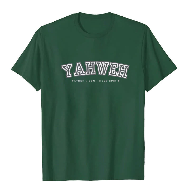 Christianartworkshop "YAHWEH" Short Sleeve T-shirt - Dark Green - 2XL - image 7