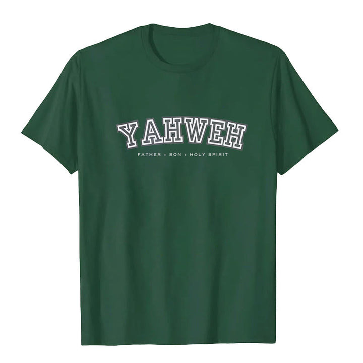 Christianartworkshop "YAHWEH" Short Sleeve T-shirt - Dark Green - 2XL - image 7