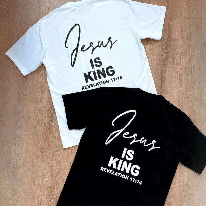 Christianartworkshop "Jesus IS KING" T-shirt - image 4