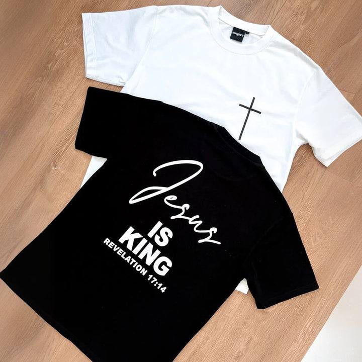 Christianartworkshop "Jesus IS KING" T-shirt - image 3