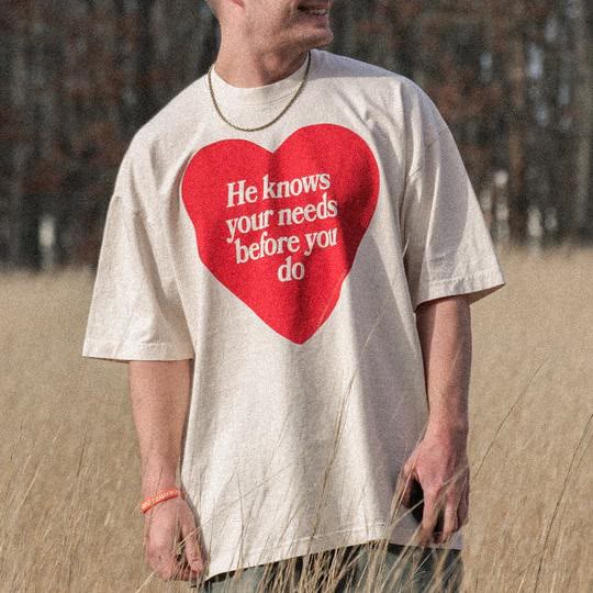 Christianartworkshop "He knows your needs before you do" T-shirt - image 5