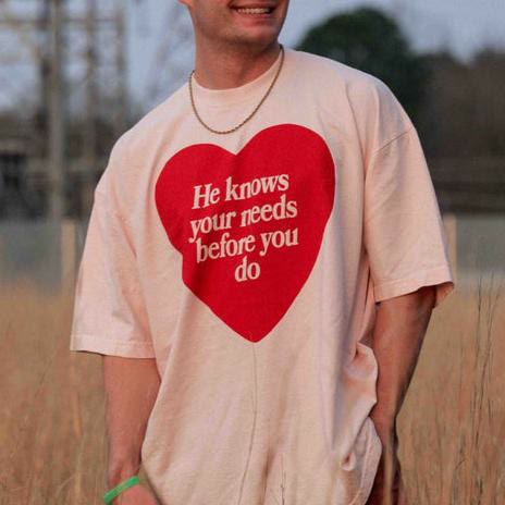 Christianartworkshop "He knows your needs before you do" T-shirt - image 8