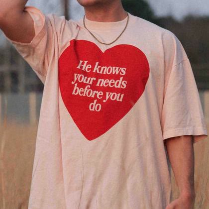 Christianartworkshop "He knows your needs before you do" T-shirt - image 7