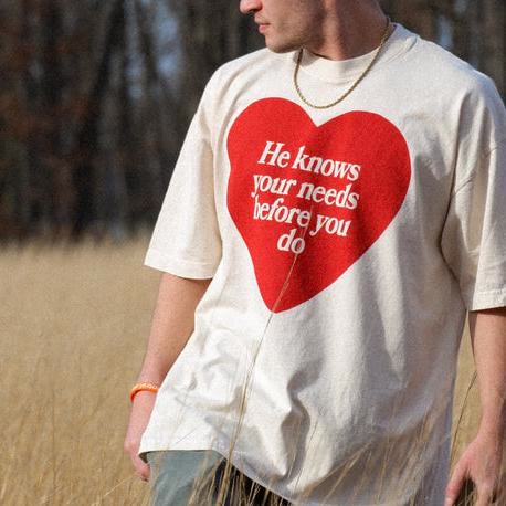 Christianartworkshop "He knows your needs before you do" T-shirt - image 4