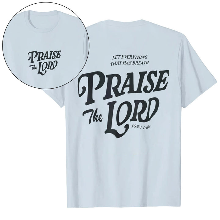 Christianartworkshop "Praise The Lord" T-shirt - Blue - 2XL - image 10