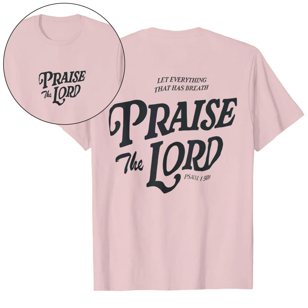 Christianartworkshop "Praise The Lord" T-shirt - Pink - 2XL - image 13