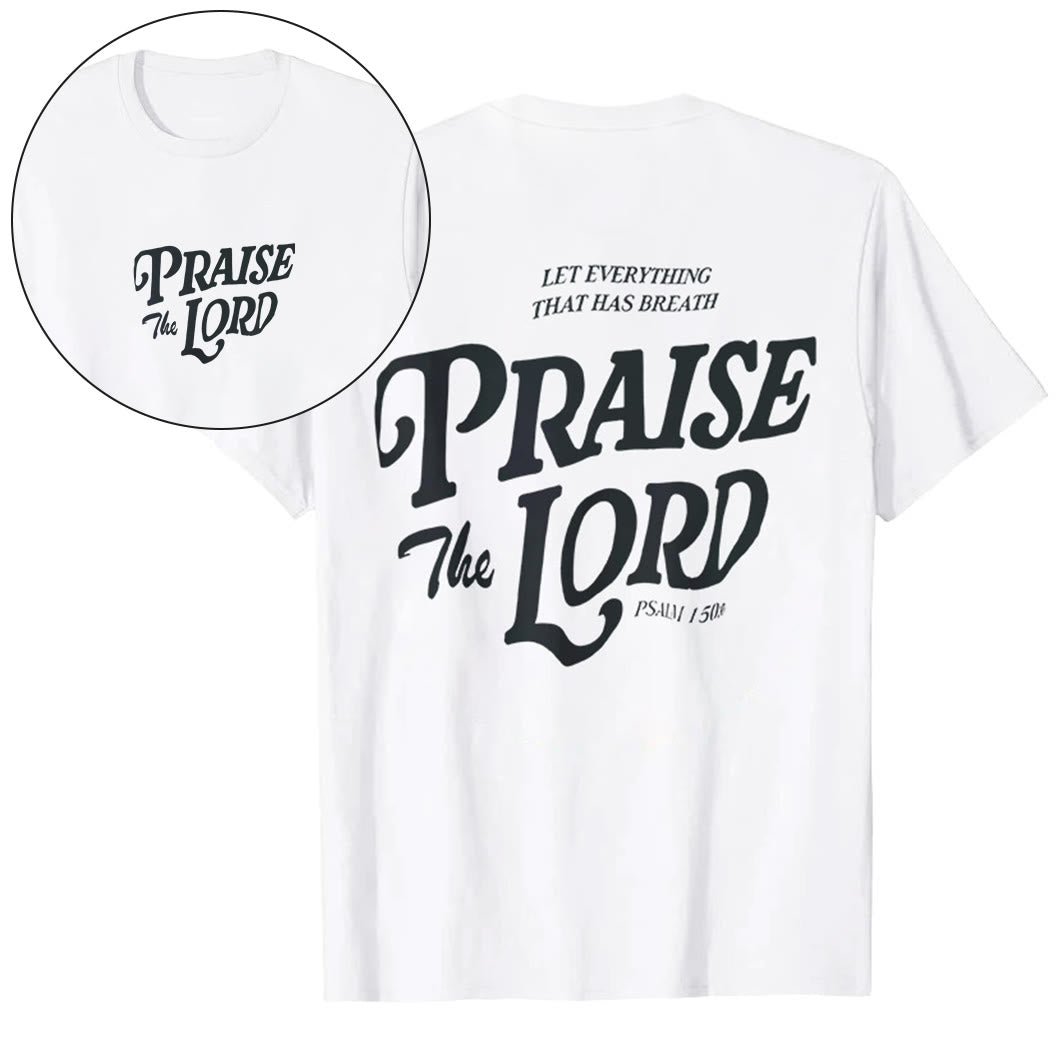 Christianartworkshop "Praise The Lord" T-shirt - White - 2XL - image 1