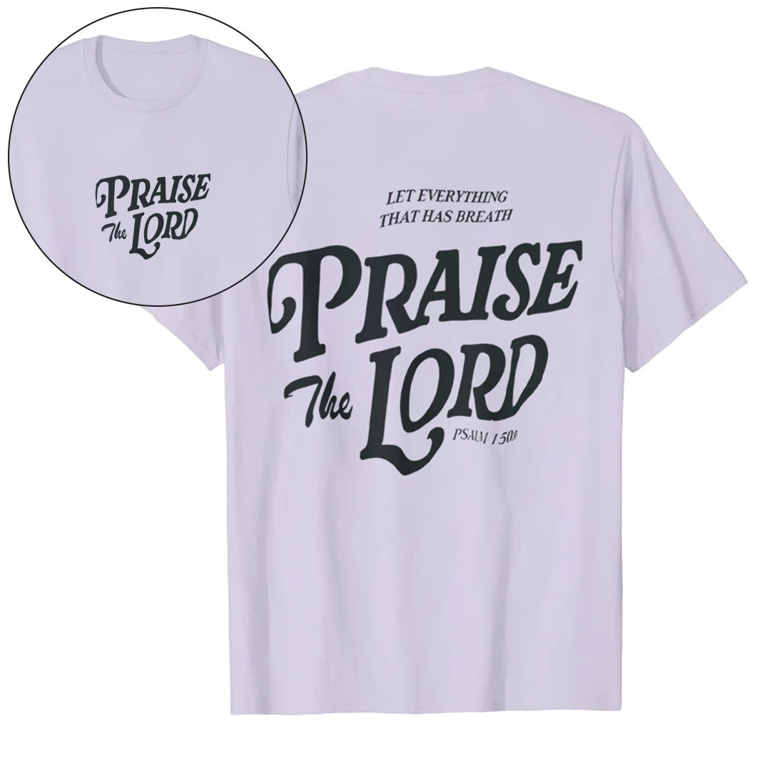 Christianartworkshop "Praise The Lord" T-shirt - Purple - 2XL - image 22