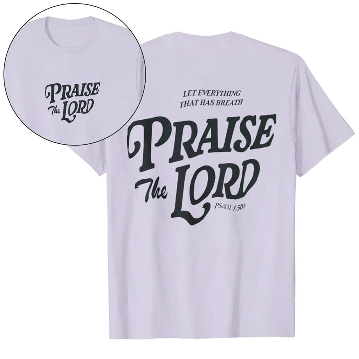 Christianartworkshop "Praise The Lord" T-shirt - Purple - 2XL - image 22