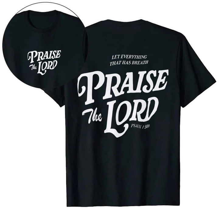 Christianartworkshop "Praise The Lord" T-shirt - Black - 2XL - image 4